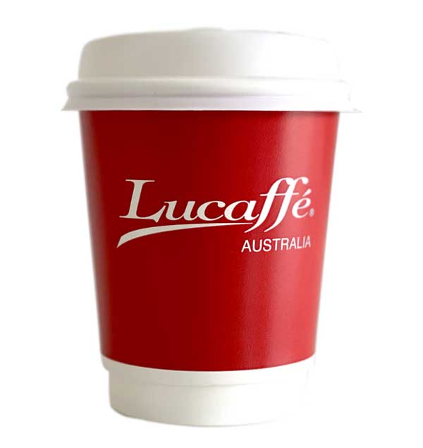 Lucaffe 50 x Takeaway Cups and Lids