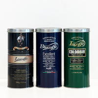 Lucaffe 500gr tins of coffee beans Colombia specialty Blucaffe Mr Exclusive
