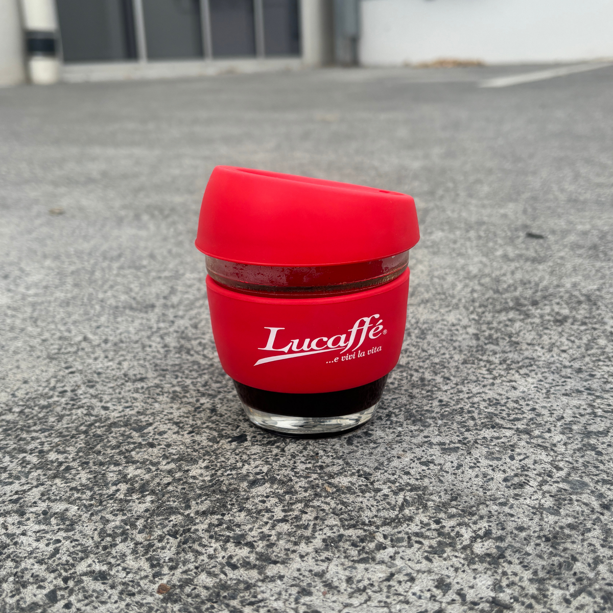 Limited Edition Lucaffè 8oz Reusable takeaway cup (Red)