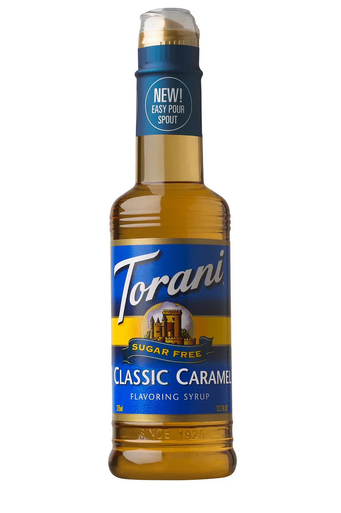 Torani Sugar Free Syrup Caramel 375ml