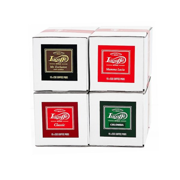 The Lucaffe Favourites mixed pack 60 ESE coffee pod